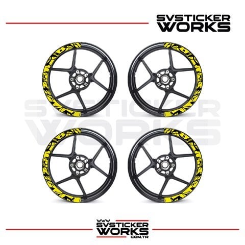 SVSTICKERWORKSMotosiklet Jant Kaplama Desenli Yarım Yüksek Kaliteli Folyo 1 Paket 1 Motosiklet İçinMotosiklet Jant Kaplama Desenli Yarım Yüksek Kaliteli Folyo 1 Paket 1 Motosiklet İçin