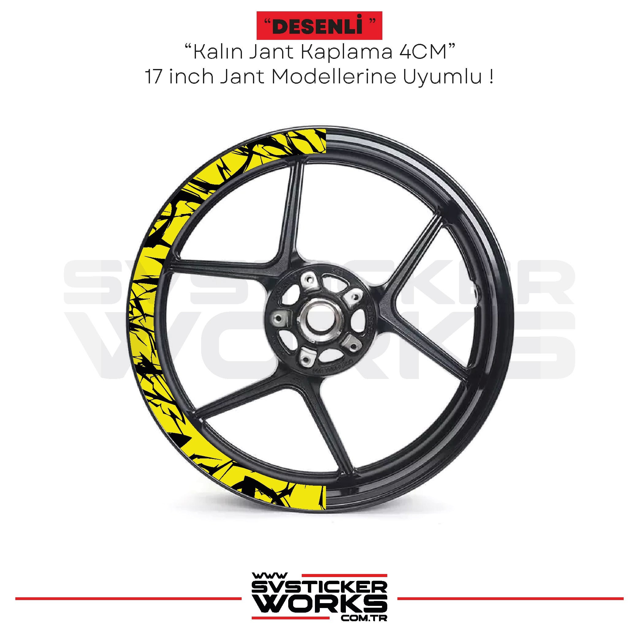 SVSTICKERWORKSMotosiklet Jant Kaplama Desenli Yarım Yüksek Kaliteli Folyo 1 Paket 1 Motosiklet İçinMotosiklet Jant Kaplama Desenli Yarım Yüksek Kaliteli Folyo 1 Paket 1 Motosiklet İçin