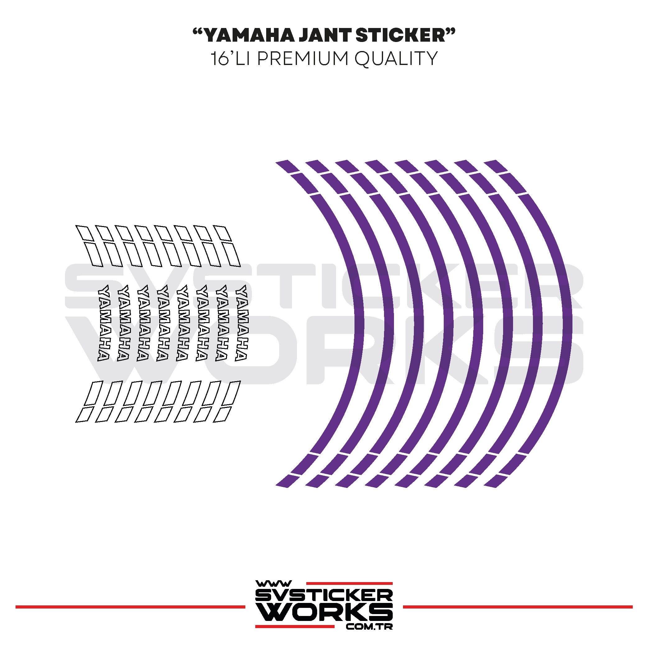 SVSTICKERWORKSYamaha Jant Sticker Seti Yüksek Kalite 16Lı Jant Set Yamaha Uyumlu Yamaha Jant Sticker Seti Yüksek Kalite 16Lı Jant Set Yamaha Uyumlu 