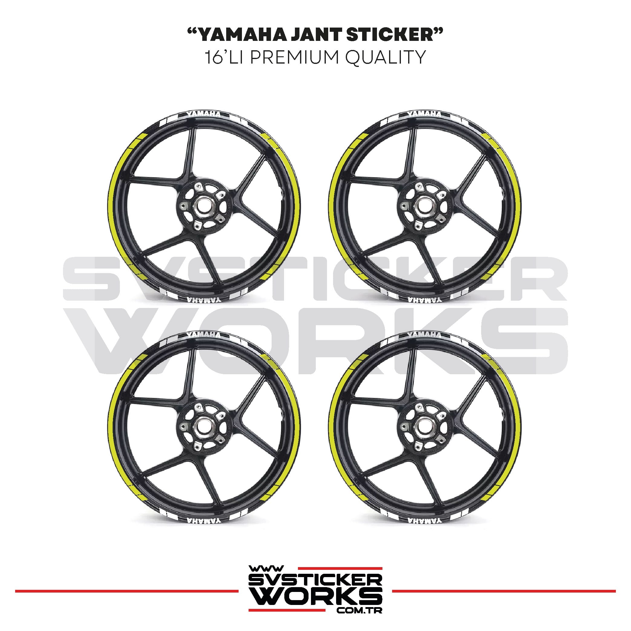 SVSTICKERWORKSYamaha Jant Sticker Seti Yüksek Kalite 16Lı Jant Set Yamaha Uyumlu Yamaha Jant Sticker Seti Yüksek Kalite 16Lı Jant Set Yamaha Uyumlu 