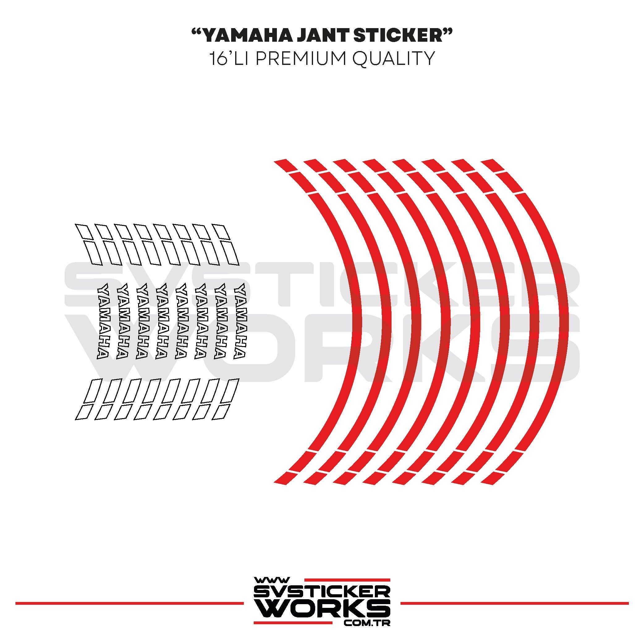 SVSTICKERWORKSYamaha Jant Sticker Seti Yüksek Kalite 16Lı Jant Set Yamaha Uyumlu Yamaha Jant Sticker Seti Yüksek Kalite 16Lı Jant Set Yamaha Uyumlu 