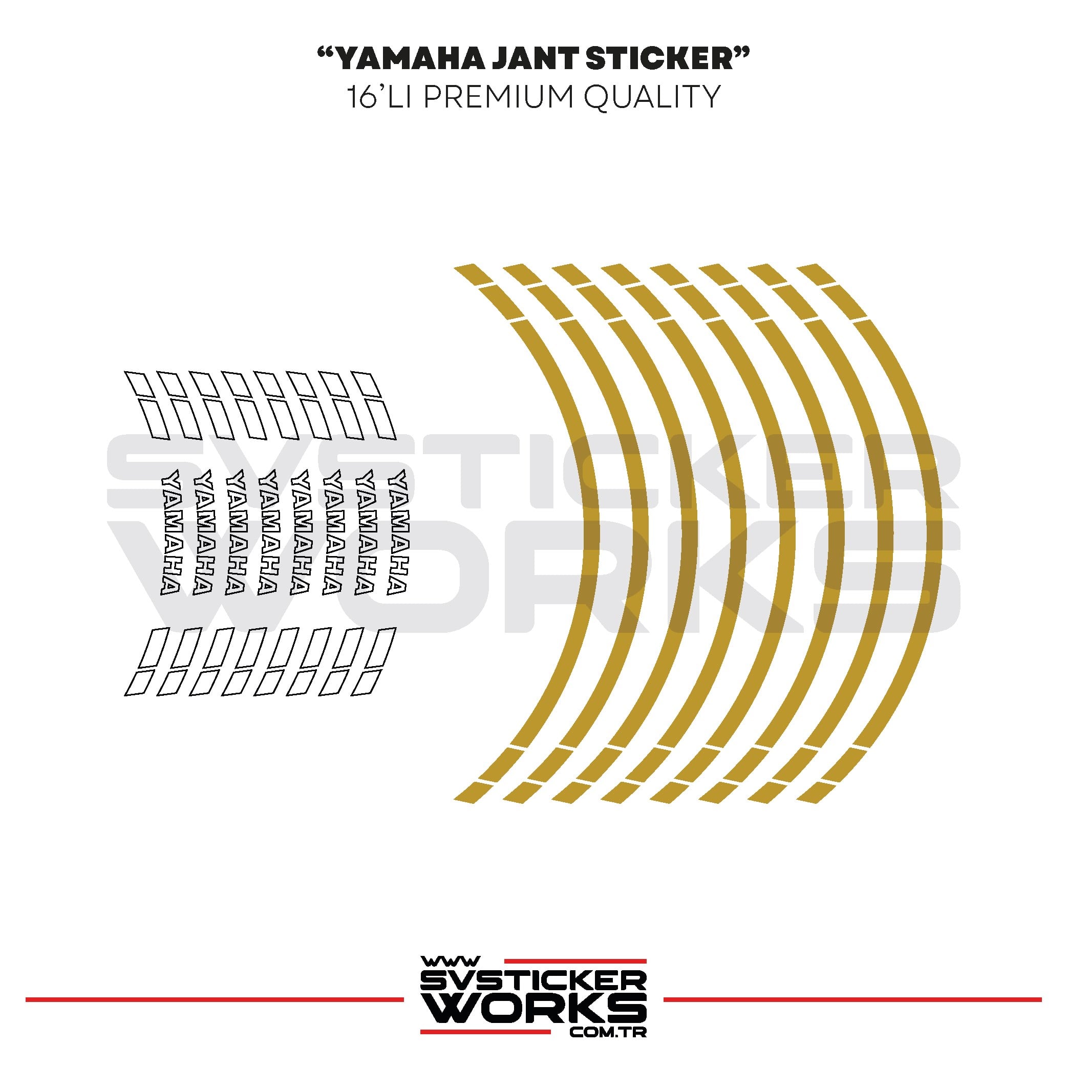 SVSTICKERWORKSYamaha Jant Sticker Seti Yüksek Kalite 16Lı Jant Set Yamaha Uyumlu Yamaha Jant Sticker Seti Yüksek Kalite 16Lı Jant Set Yamaha Uyumlu 
