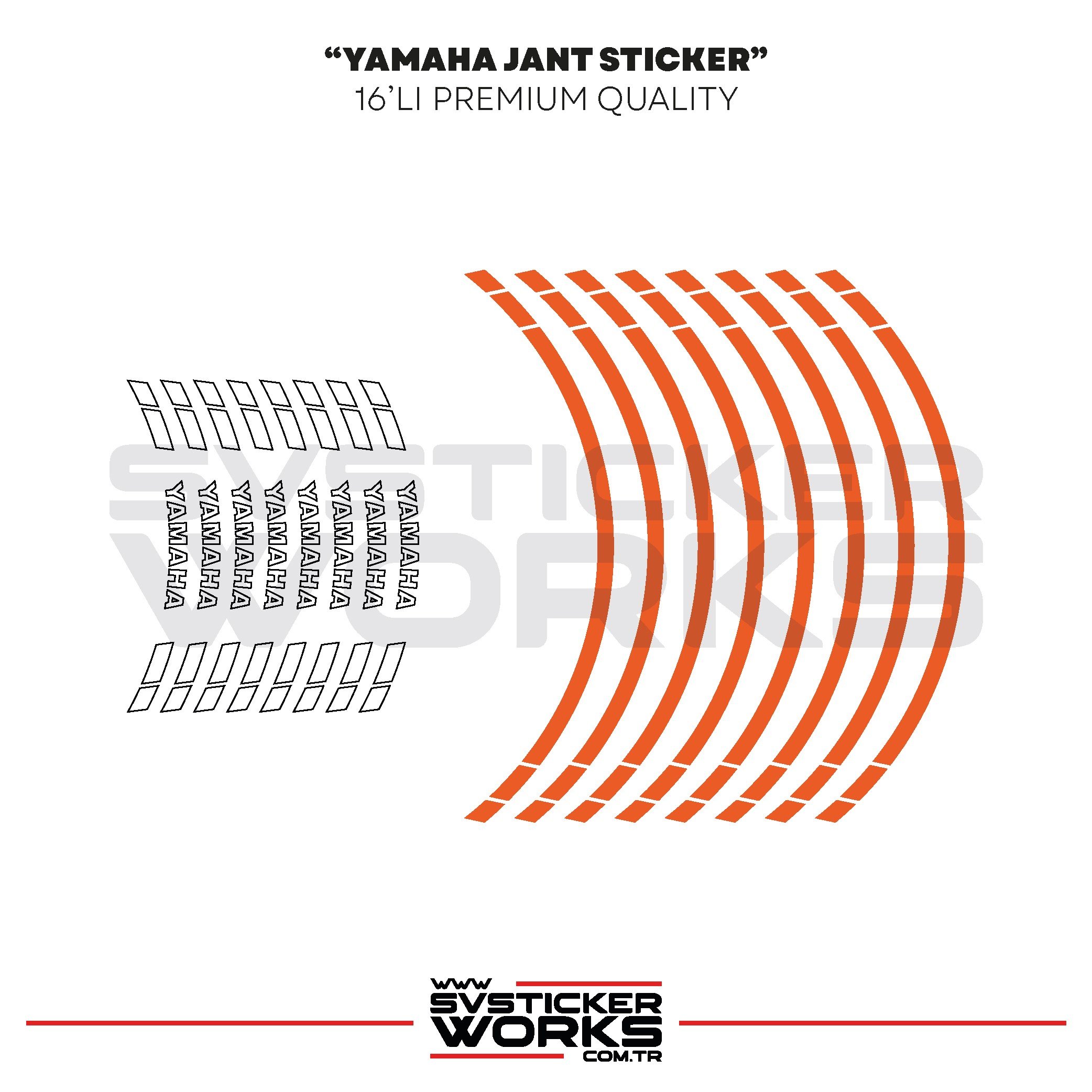 SVSTICKERWORKSYamaha Jant Sticker Seti Yüksek Kalite 16Lı Jant Set Yamaha Uyumlu Yamaha Jant Sticker Seti Yüksek Kalite 16Lı Jant Set Yamaha Uyumlu 