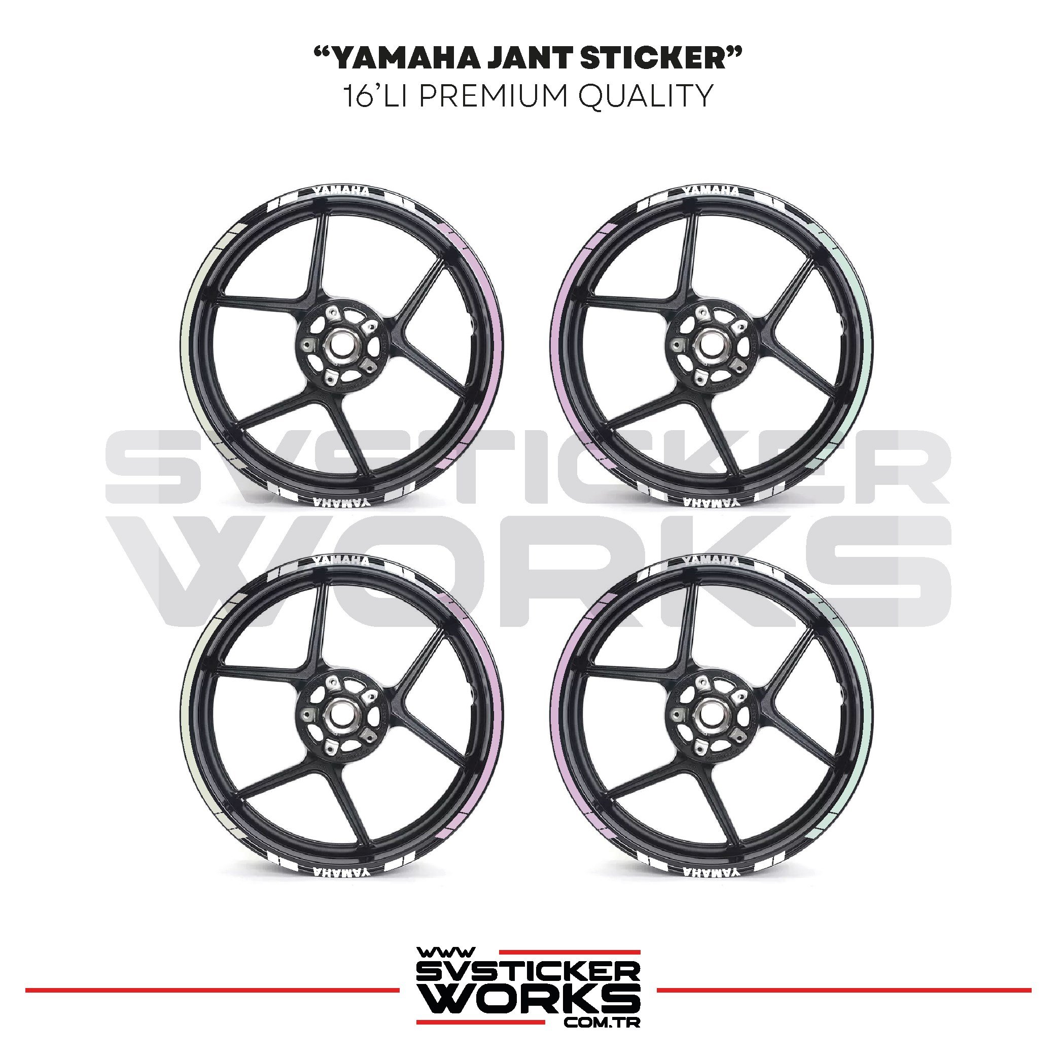 SVSTICKERWORKSYamaha Jant Sticker Seti Yüksek Kalite 16Lı Jant Set Yamaha Uyumlu Yamaha Jant Sticker Seti Yüksek Kalite 16Lı Jant Set Yamaha Uyumlu 