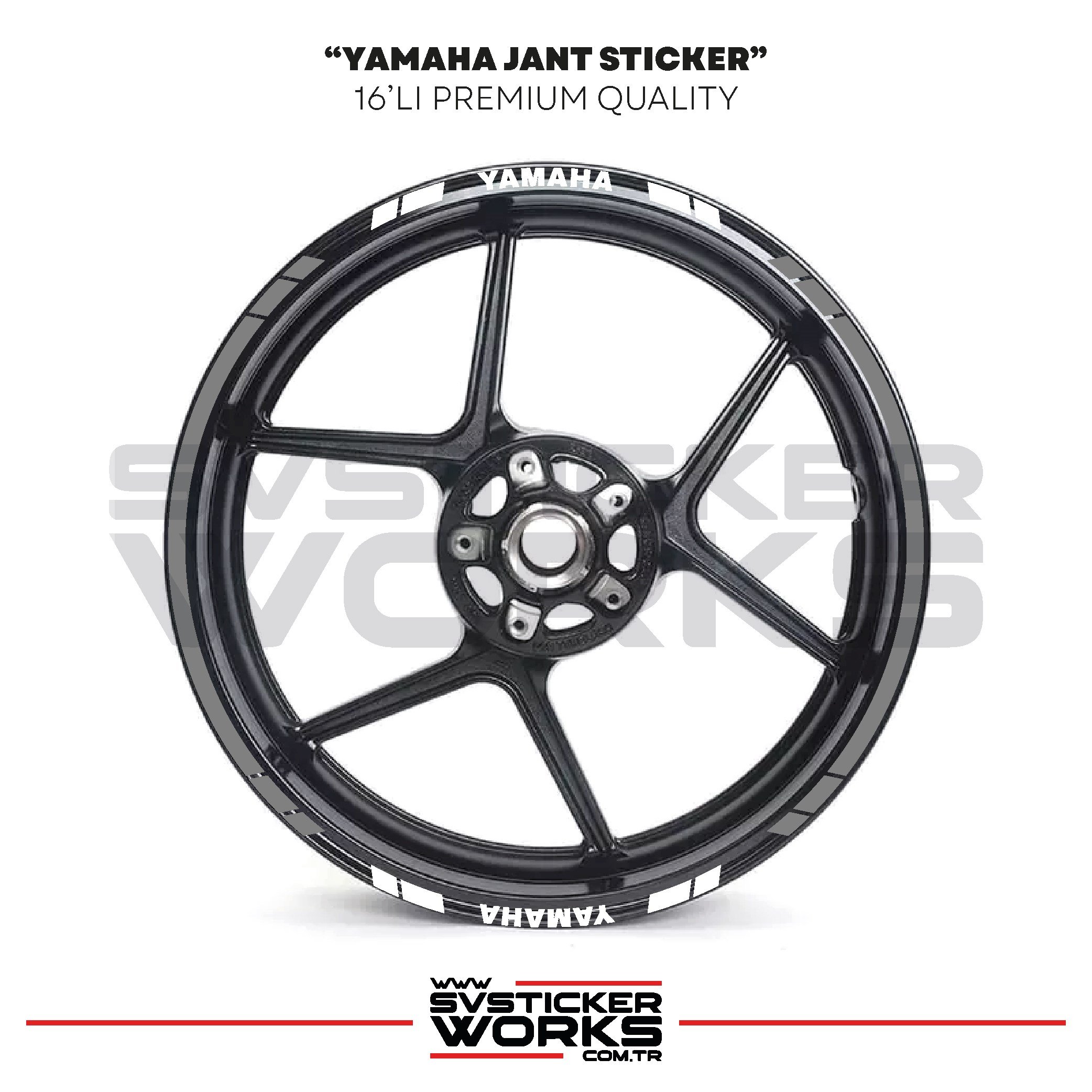 SVSTICKERWORKSYamaha Jant Sticker Seti Yüksek Kalite 16Lı Jant Set Yamaha Uyumlu Yamaha Jant Sticker Seti Yüksek Kalite 16Lı Jant Set Yamaha Uyumlu 