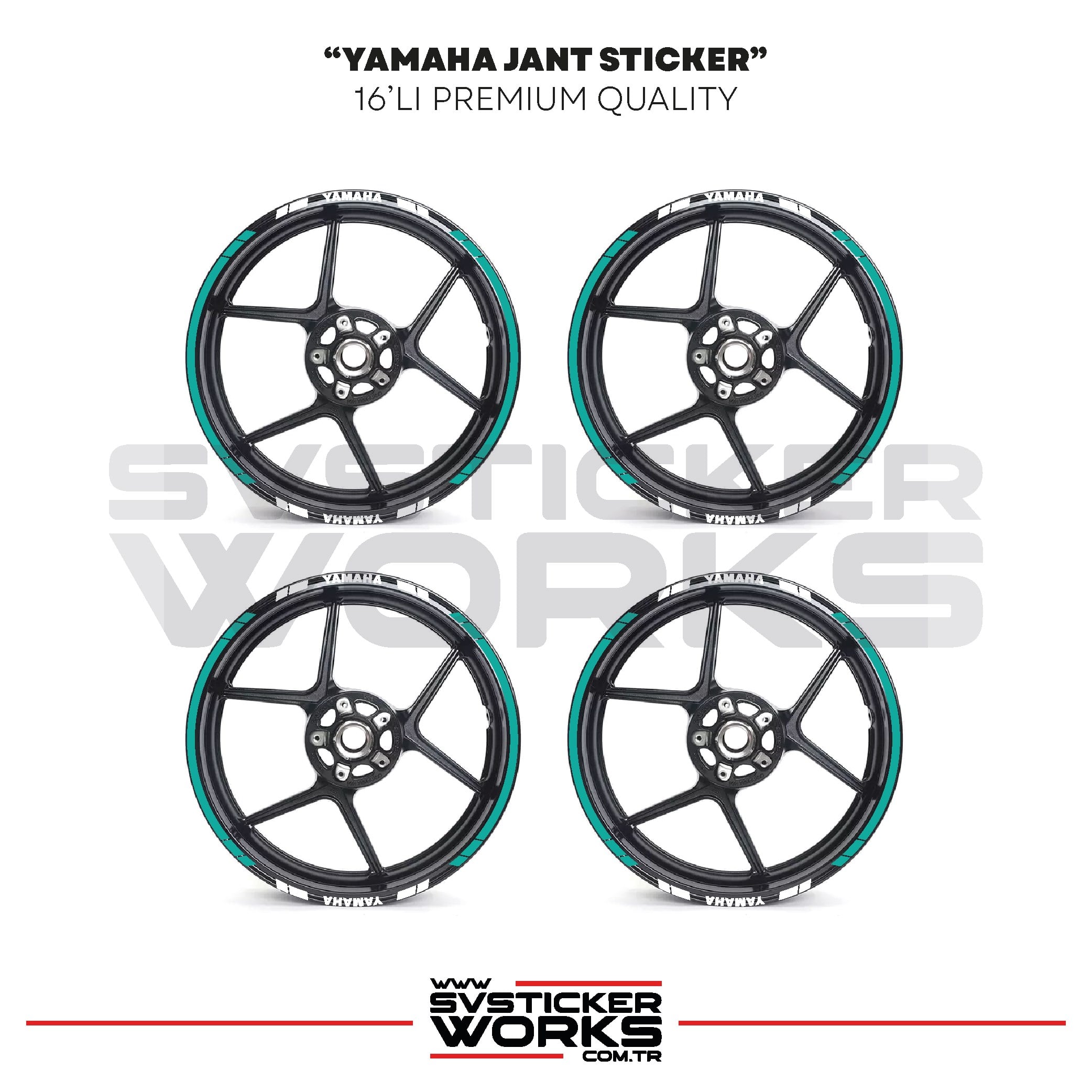 SVSTICKERWORKSYamaha Jant Sticker Seti Yüksek Kalite 16Lı Jant Set Yamaha Uyumlu Yamaha Jant Sticker Seti Yüksek Kalite 16Lı Jant Set Yamaha Uyumlu 