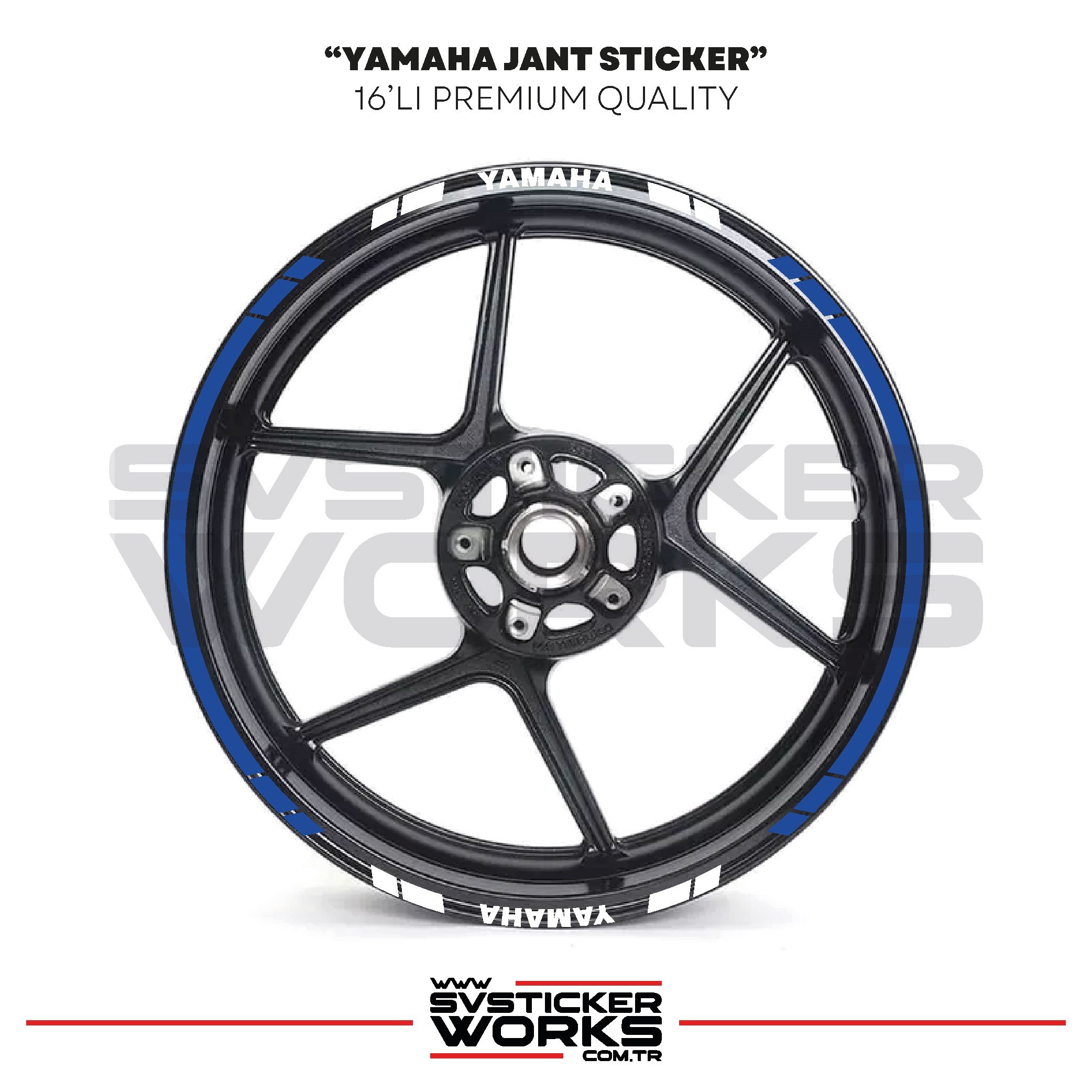 SVSTICKERWORKSYamaha Jant Sticker Seti Yüksek Kalite 16Lı Jant Set Yamaha Uyumlu Yamaha Jant Sticker Seti Yüksek Kalite 16Lı Jant Set Yamaha Uyumlu 