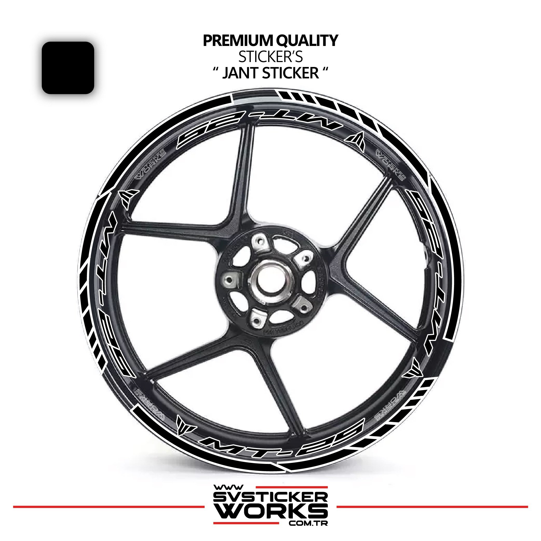 SVSTICKERWORKSYamaha MT-25 Jant Sticker Ve İç Yazı Basklı Etiket Sticker Modeli Premium KaliteYamaha MT-25 Jant Sticker Ve İç Yazı Basklı Etiket Sticker Modeli Premium KaliteJant Sticker