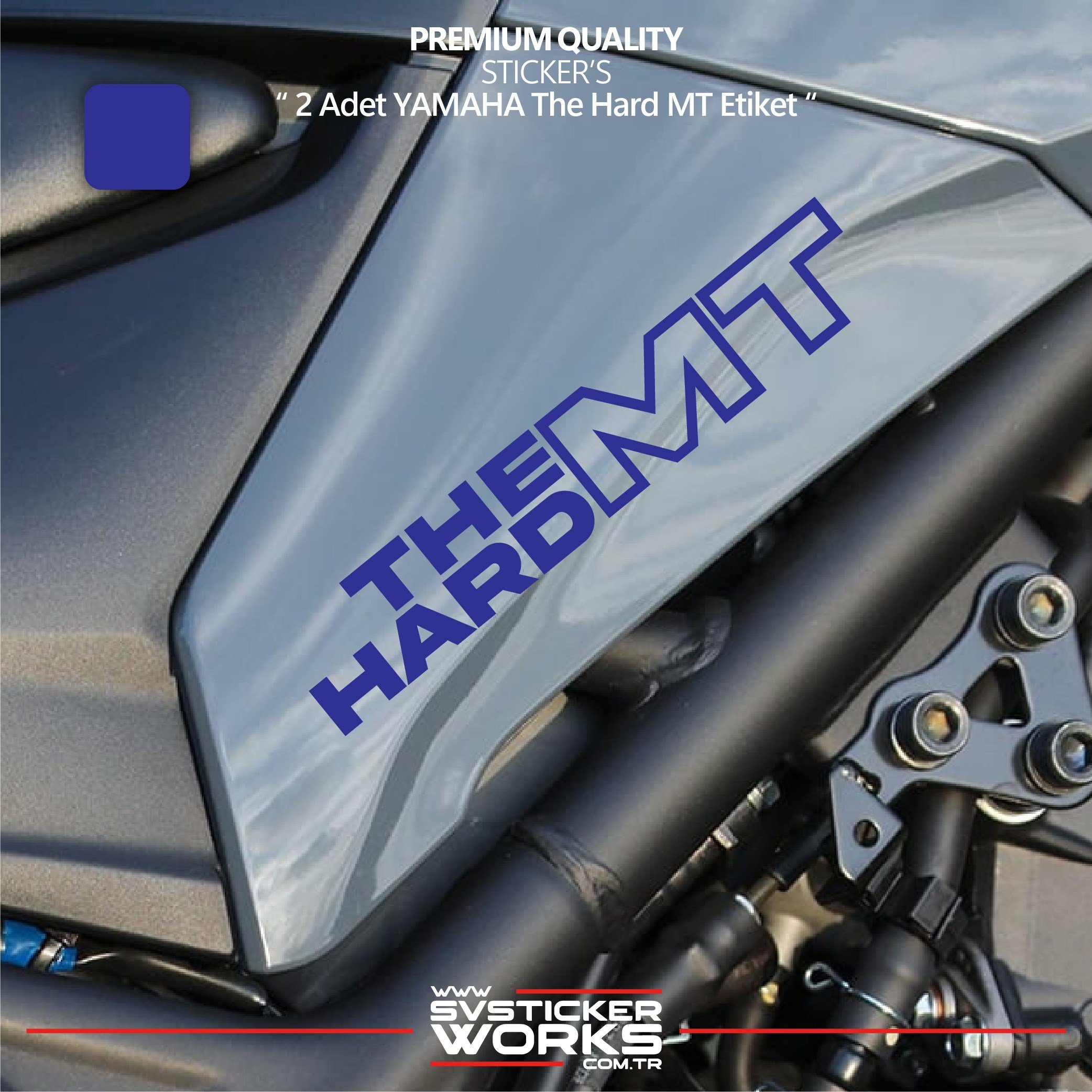 SVSTICKERWORKSYAMAHA The Hard MT Sticker Yüksek Kalite Folyo 2 Adet Sticker EtiketYAMAHA The Hard MT Sticker Yüksek Kalite Folyo 2 Adet Sticker EtiketMT07