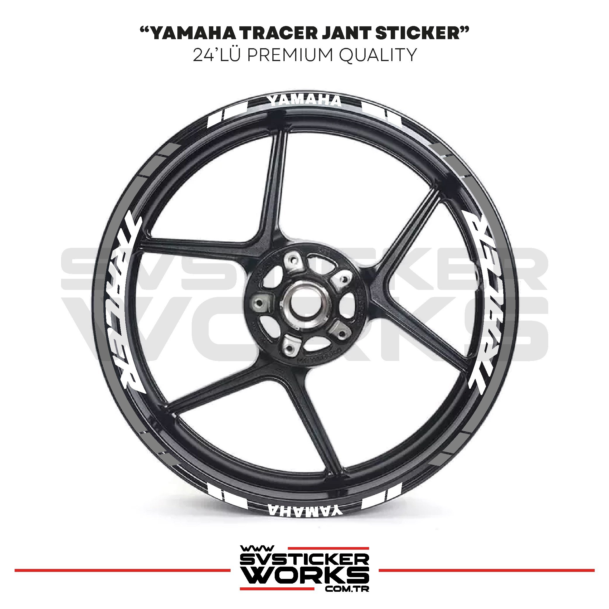 SVSTICKERWORKSYamaha Tracer Jant Sticker Seti Yüksek Kalite 24Lü Jant SetYamaha Tracer Jant Sticker Seti Yüksek Kalite 24Lü Jant Set