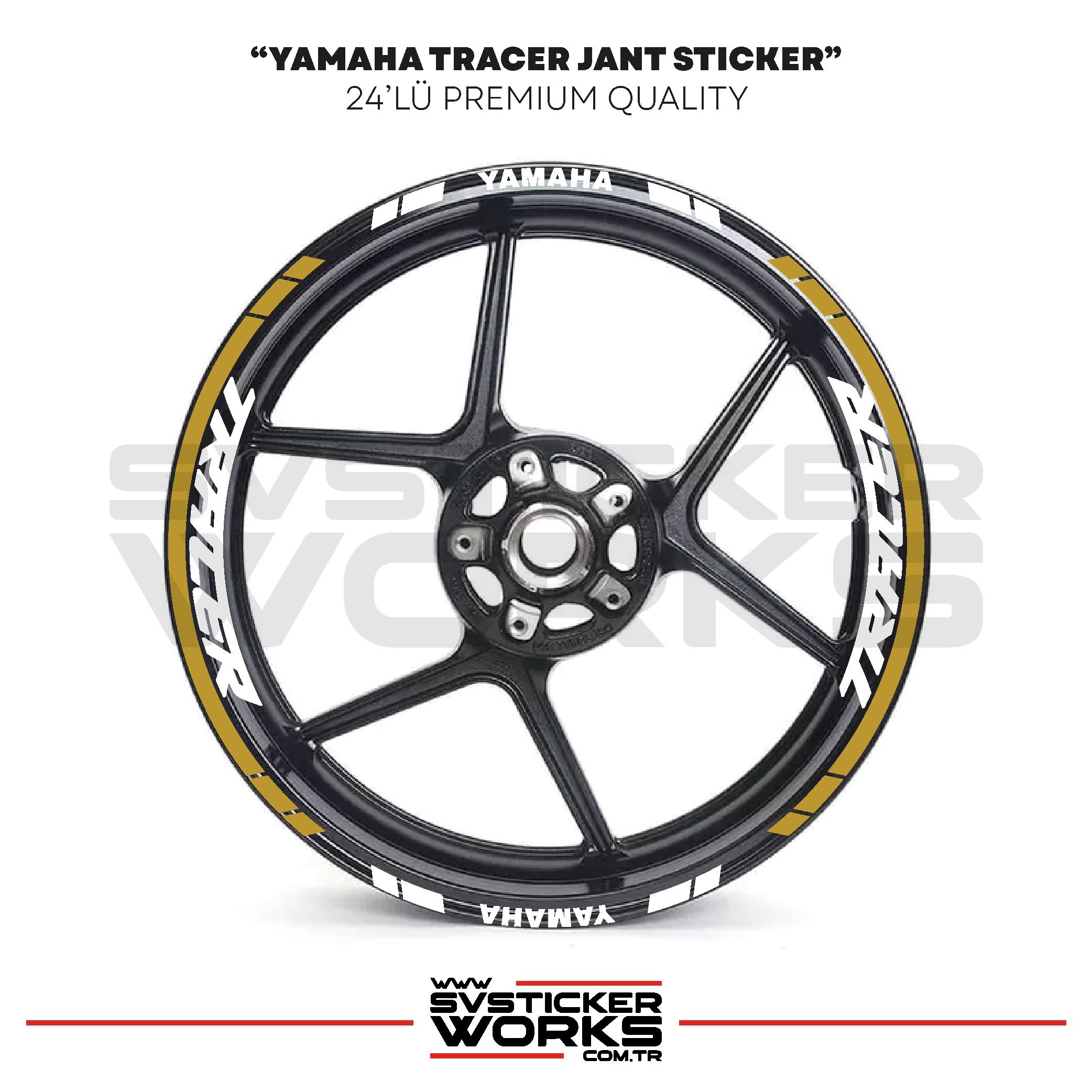 SVSTICKERWORKSYamaha Tracer Jant Sticker Seti Yüksek Kalite 24Lü Jant SetYamaha Tracer Jant Sticker Seti Yüksek Kalite 24Lü Jant Set