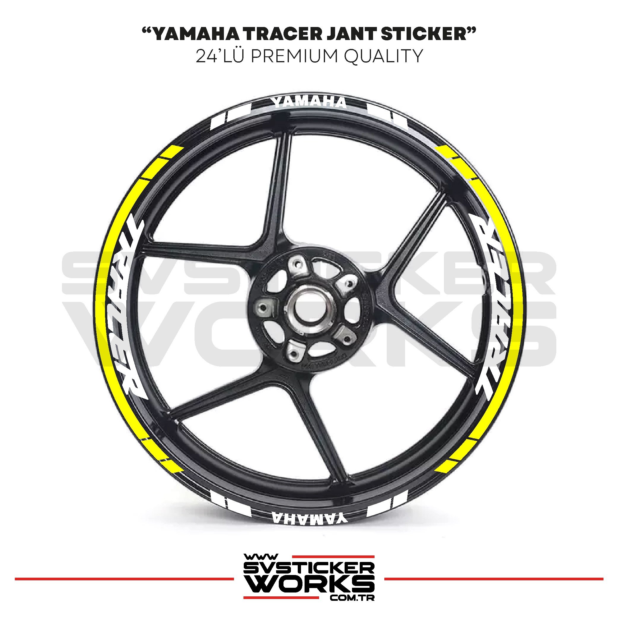 SVSTICKERWORKSYamaha Tracer Jant Sticker Seti Yüksek Kalite 24Lü Jant SetYamaha Tracer Jant Sticker Seti Yüksek Kalite 24Lü Jant Set