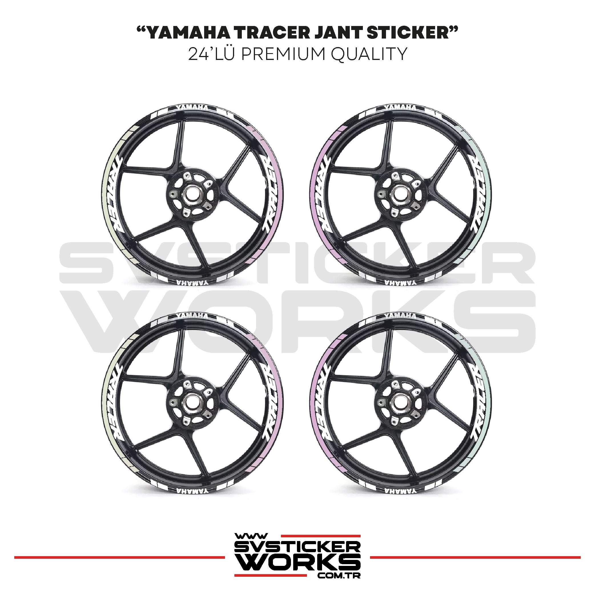 SVSTICKERWORKSYamaha Tracer Jant Sticker Seti Yüksek Kalite 24Lü Jant SetYamaha Tracer Jant Sticker Seti Yüksek Kalite 24Lü Jant Set