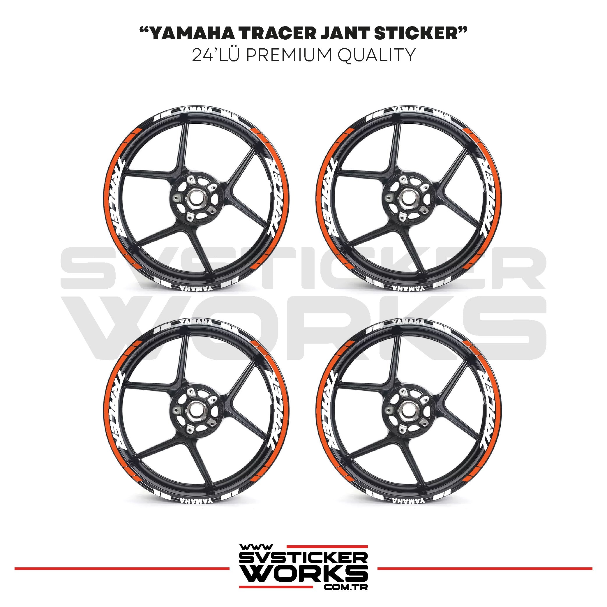 SVSTICKERWORKSYamaha Tracer Jant Sticker Seti Yüksek Kalite 24Lü Jant SetYamaha Tracer Jant Sticker Seti Yüksek Kalite 24Lü Jant Set