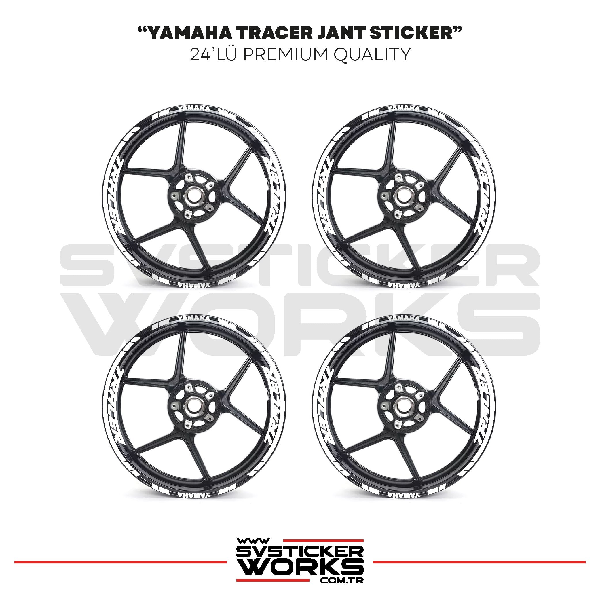 SVSTICKERWORKSYamaha Tracer Jant Sticker Seti Yüksek Kalite 24Lü Jant SetYamaha Tracer Jant Sticker Seti Yüksek Kalite 24Lü Jant Set
