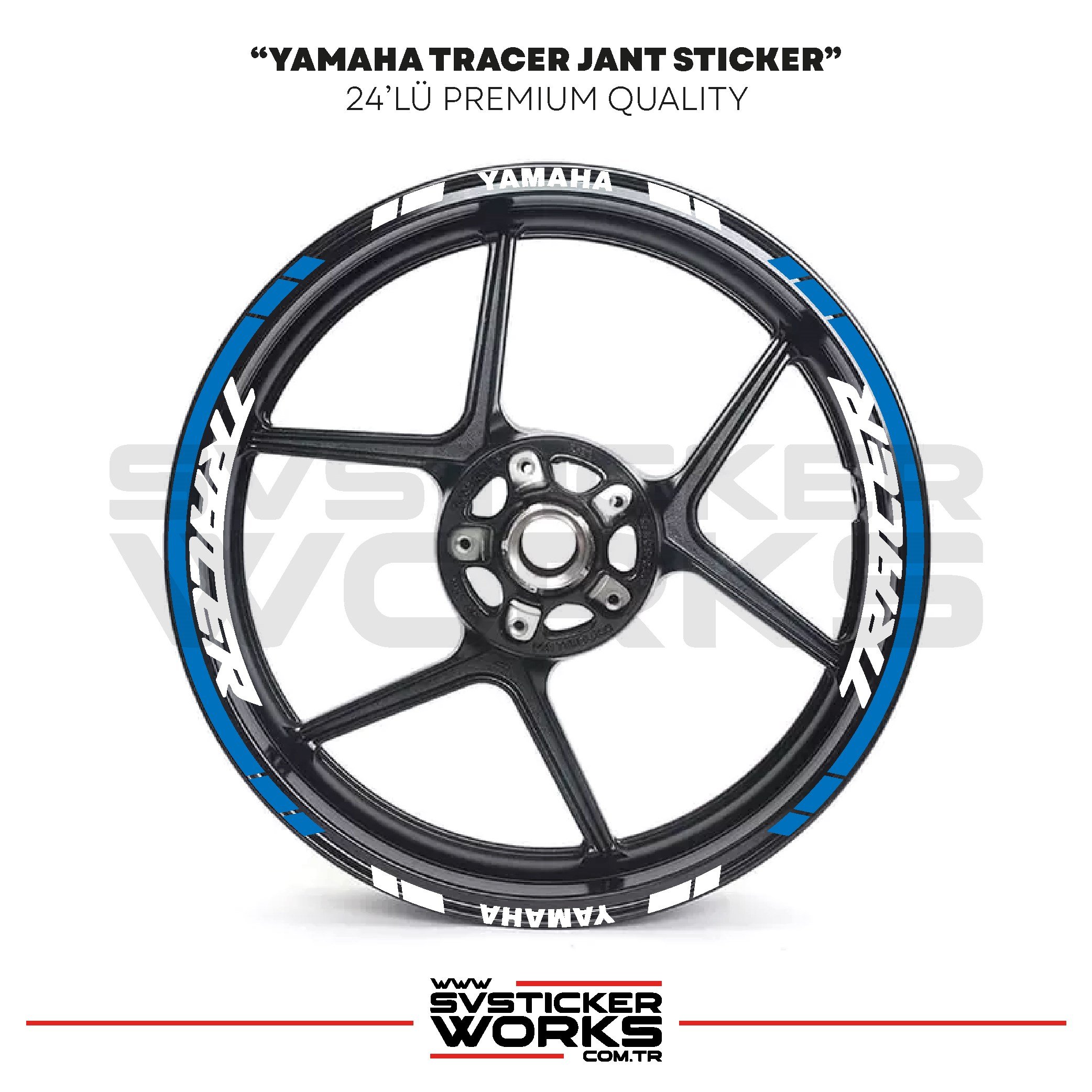 SVSTICKERWORKSYamaha Tracer Jant Sticker Seti Yüksek Kalite 24Lü Jant SetYamaha Tracer Jant Sticker Seti Yüksek Kalite 24Lü Jant Set
