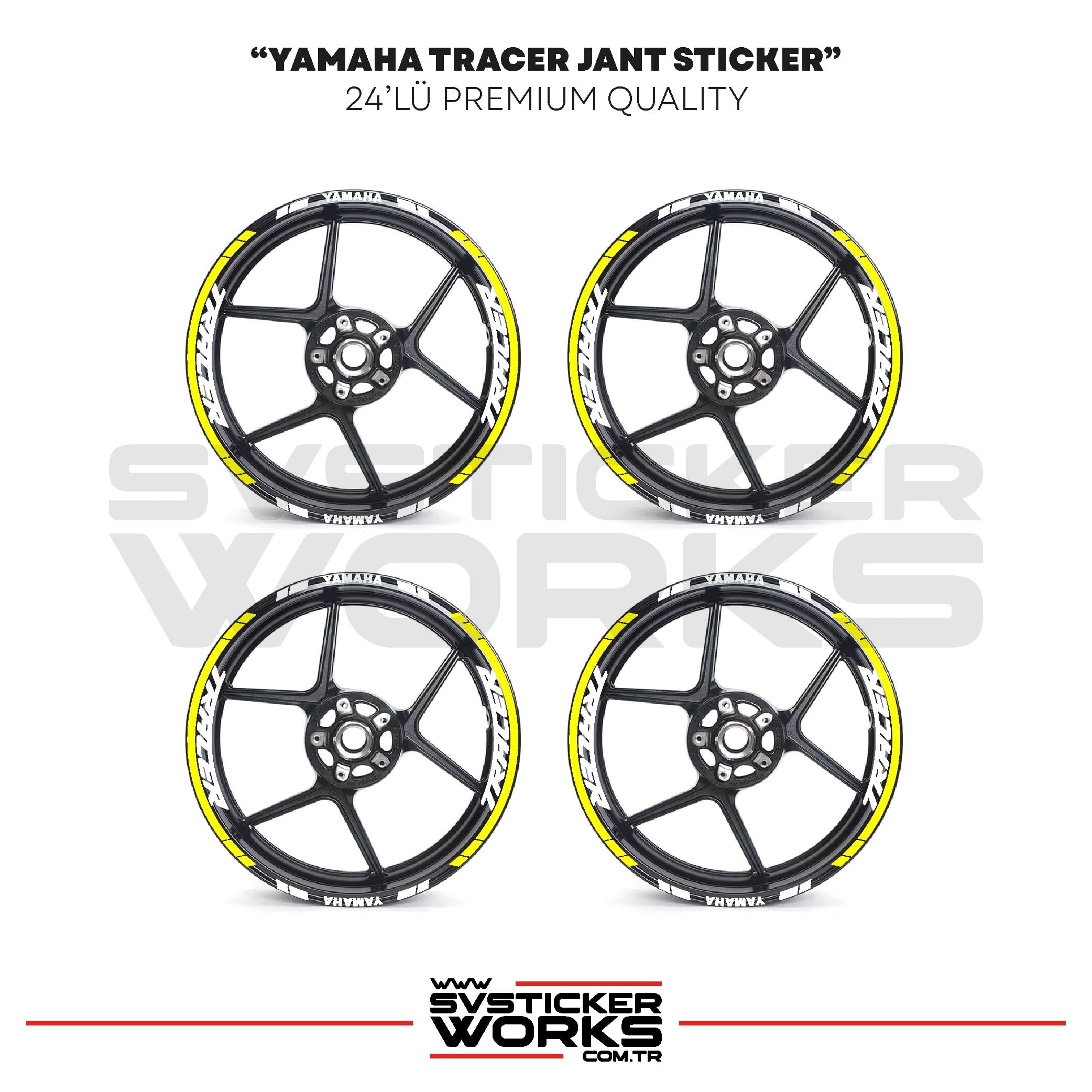 SVSTICKERWORKSYamaha Tracer Jant Sticker Seti Yüksek Kalite 24Lü Jant SetYamaha Tracer Jant Sticker Seti Yüksek Kalite 24Lü Jant Set