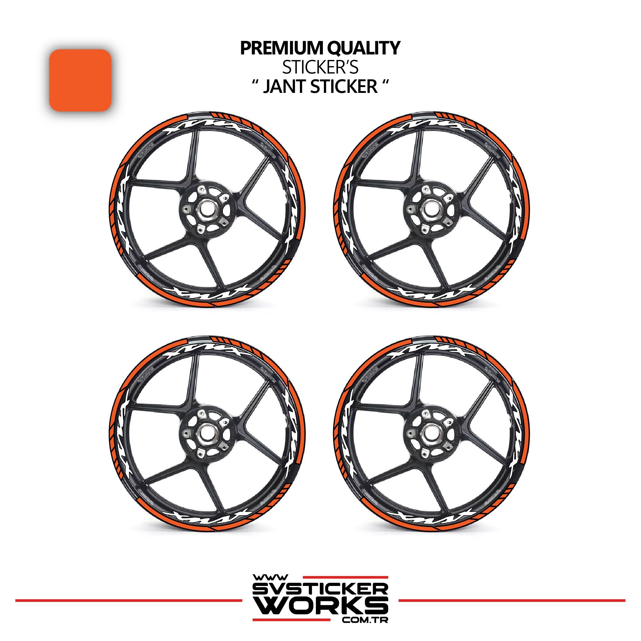 SVSTICKERWORKSYamaha XMAX Jant Sticker Ve İç Yazı Basklı Etiket Sticker Modeli Premium KaliteYamaha XMAX Jant Sticker Ve İç Yazı Basklı Etiket Sticker Modeli Premium KaliteJant Sticker