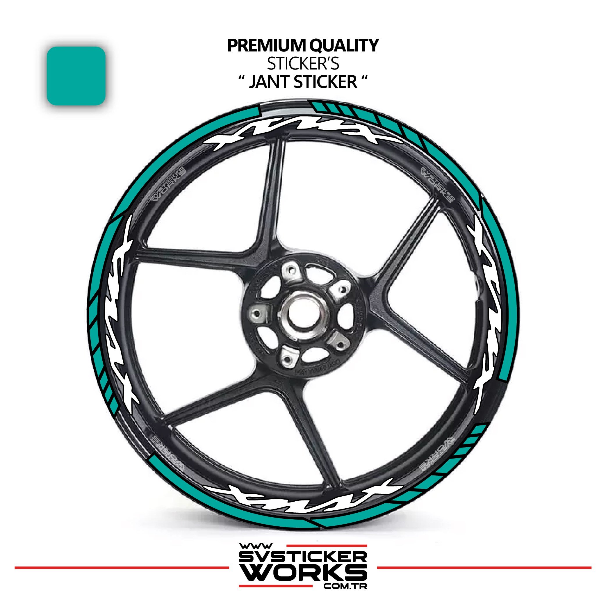 SVSTICKERWORKSYamaha XMAX Jant Sticker Ve İç Yazı Basklı Etiket Sticker Modeli Premium KaliteYamaha XMAX Jant Sticker Ve İç Yazı Basklı Etiket Sticker Modeli Premium KaliteJant Sticker
