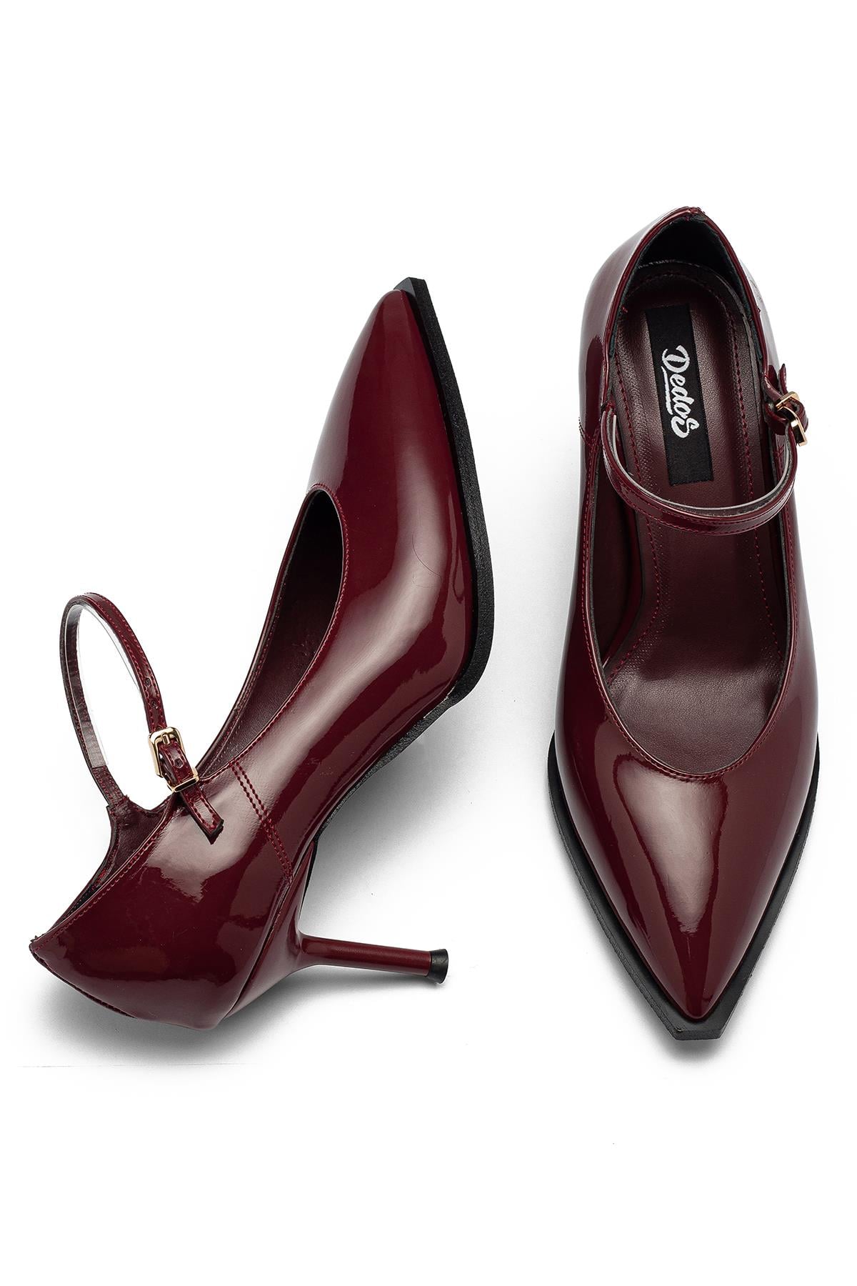 Kadın Bantlı Sade Topuklu Stiletto Ayakkabı 1325
