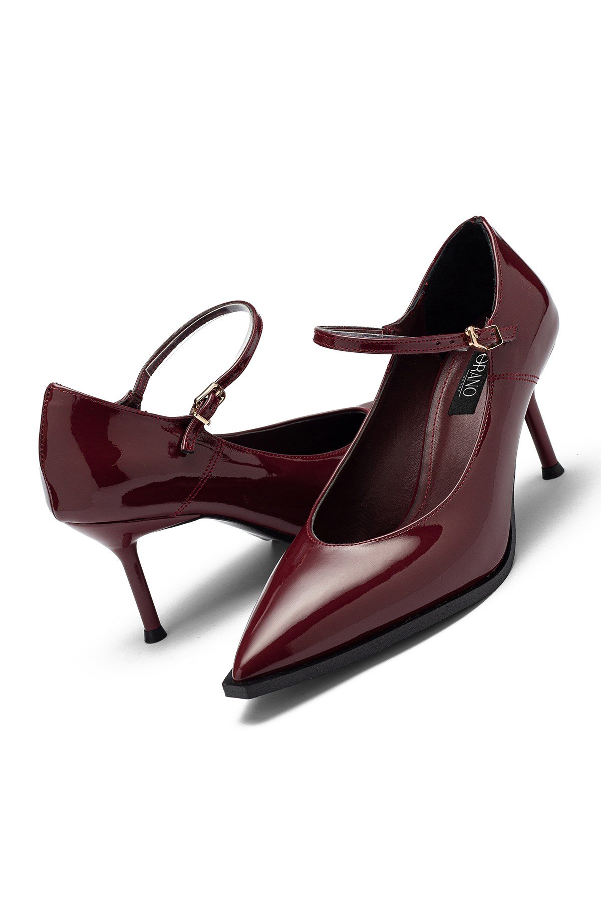 Kadın Bantlı Sade Topuklu Stiletto Ayakkabı 1325