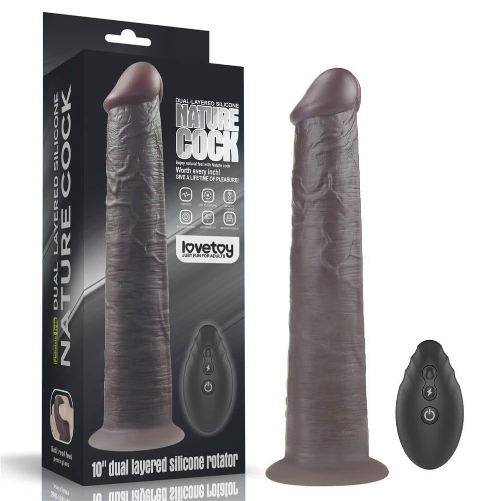 10'' Çift Katmanlı Silikon Rotator Kahverengi