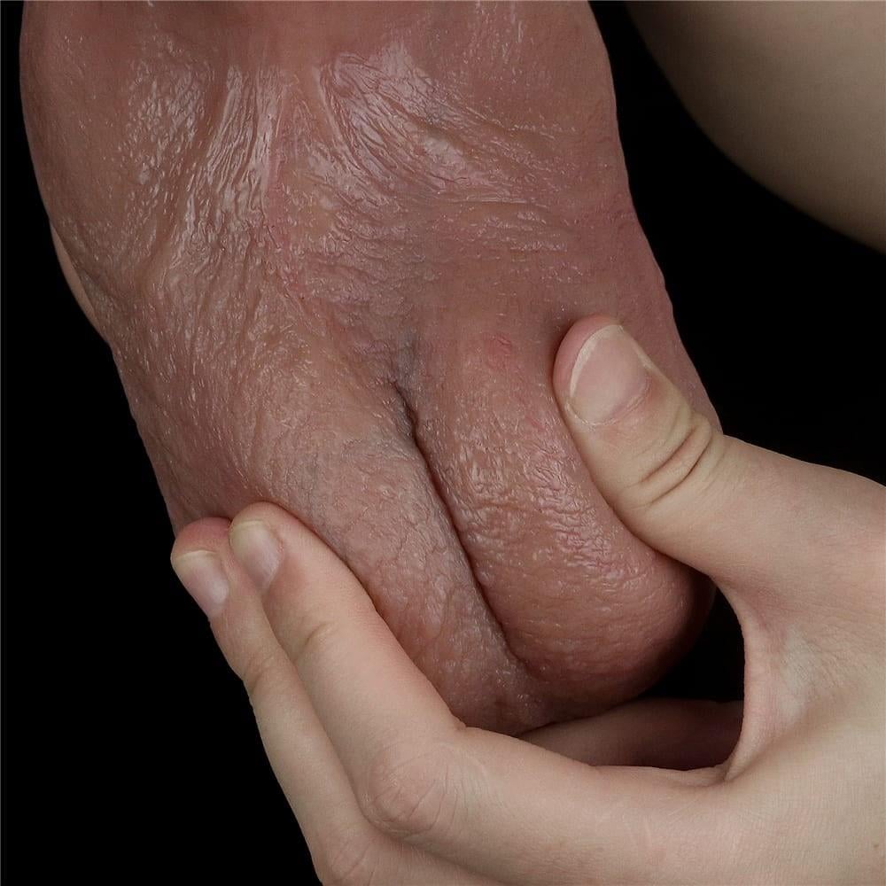 10,5'' Çift Katmanlı Silikon Dildo