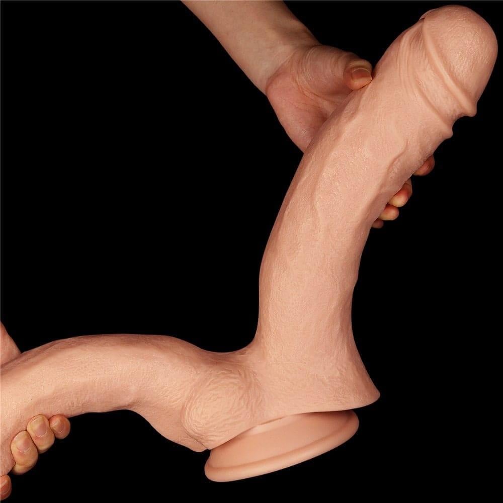 12'' Gerçekçi Mega Çift Yapay Penis