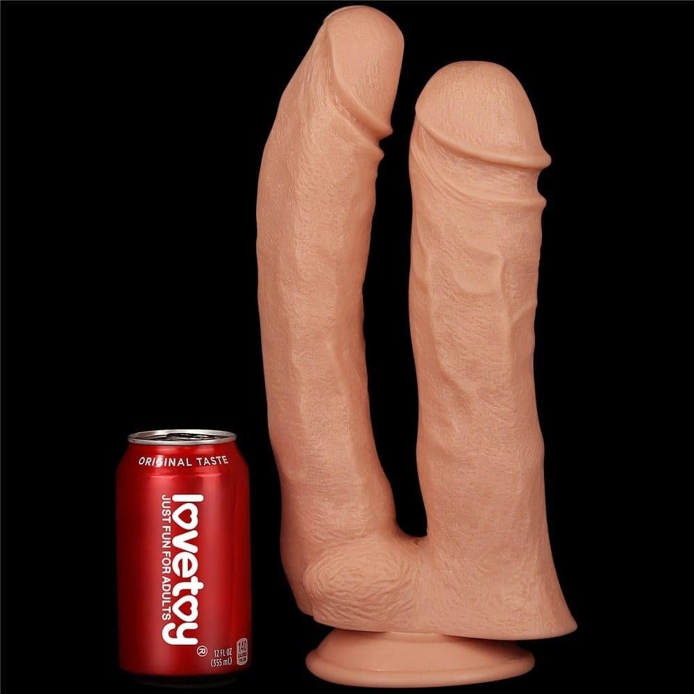 12'' Gerçekçi Mega Çift Yapay Penis