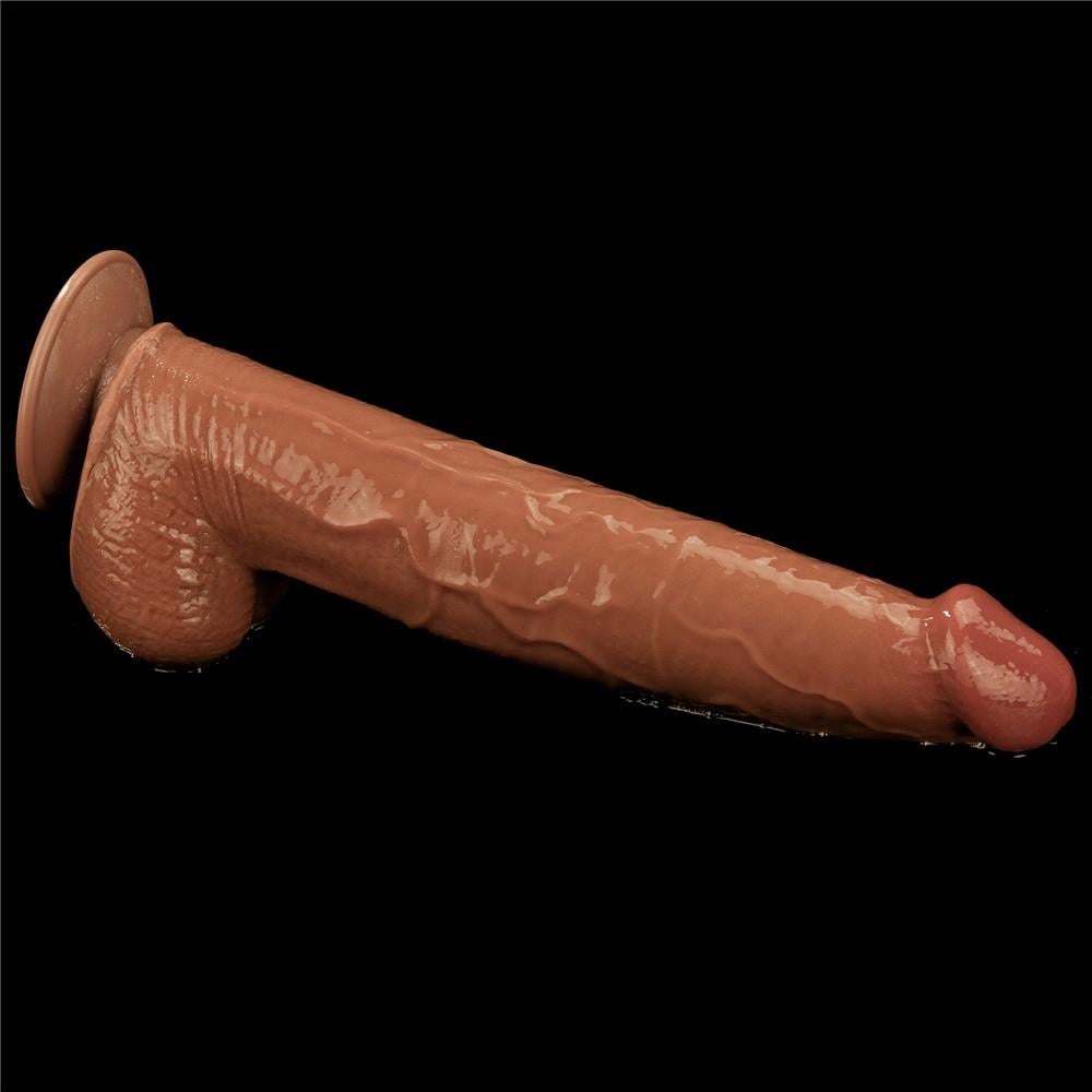 13,5'' King Size Kayar Kaplama Çift Katmanlı Dong Kahverengi