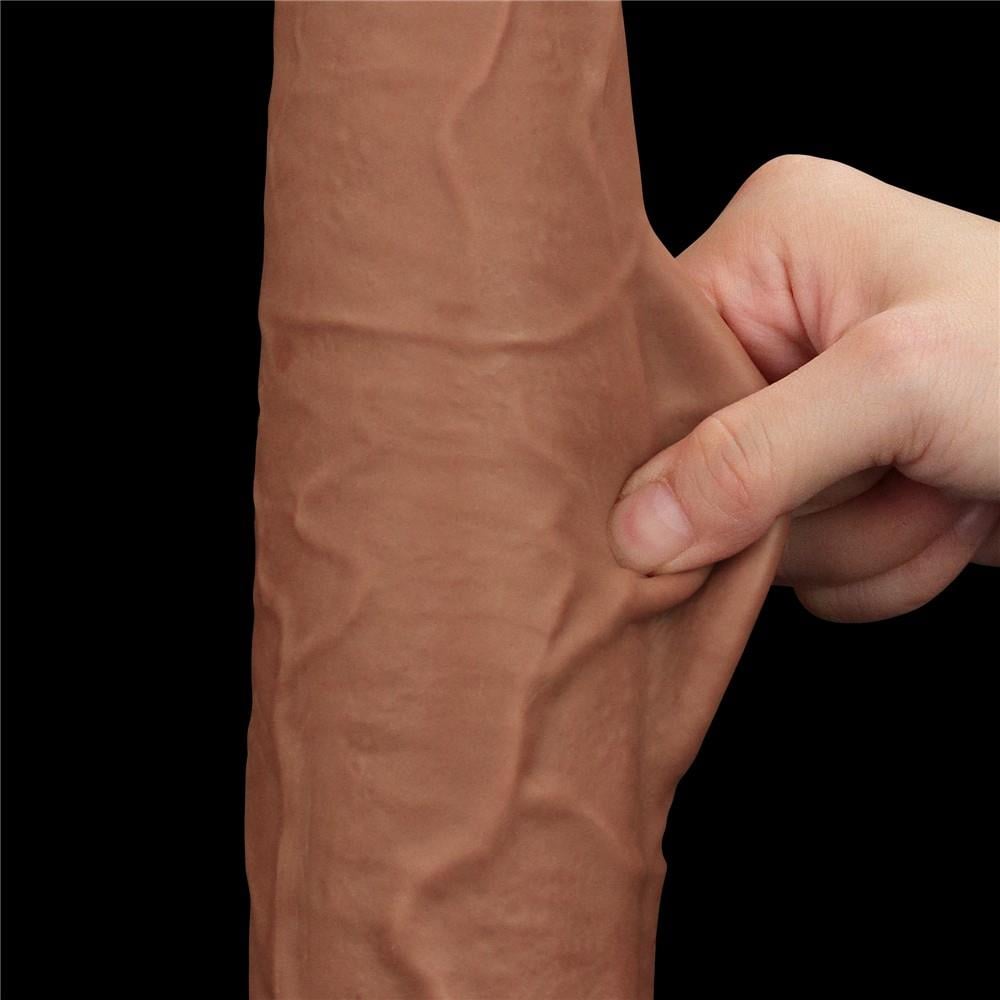 13,5'' King Size Kayar Kaplama Çift Katmanlı Dong Kahverengi