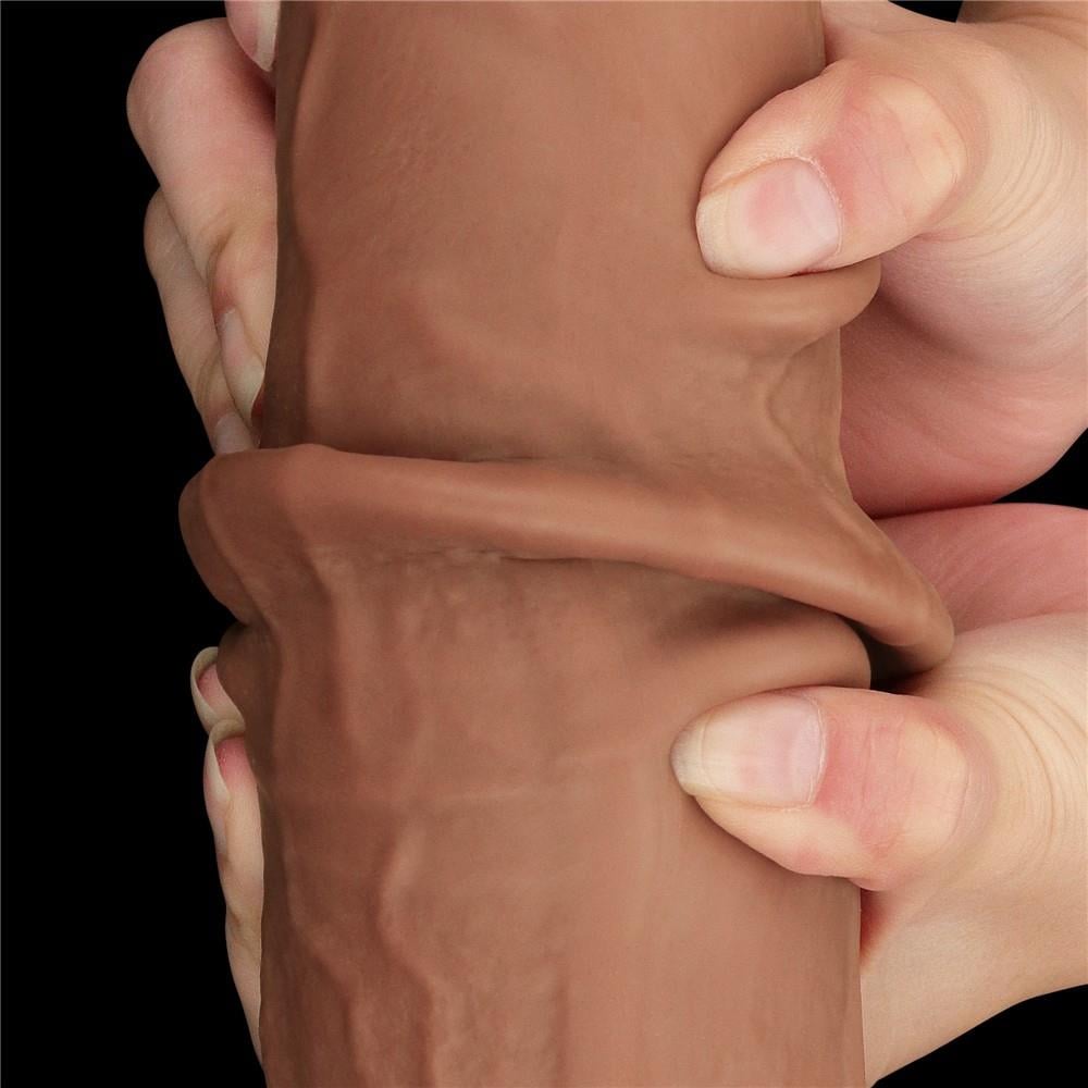 13,5'' King Size Kayar Kaplama Çift Katmanlı Dong Kahverengi