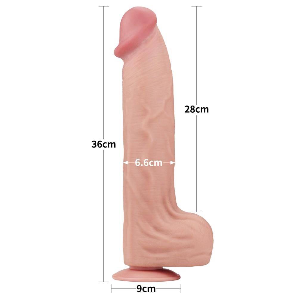14'' King Size Kayar Deri Çift Katmanlı Dong