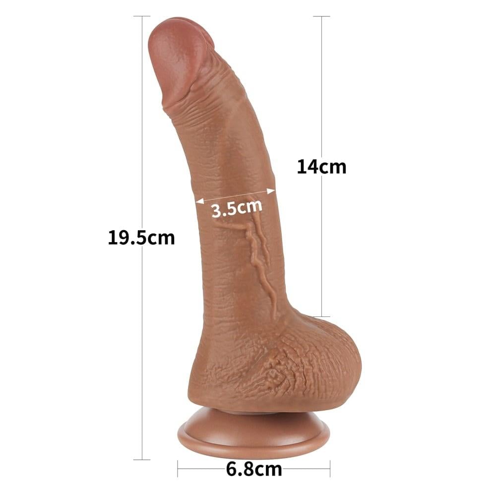 7.5'' Kayar Deri Çift Katmanlı Dong Kahverengi 1