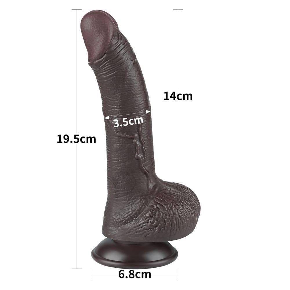 7,5'' Kayar Deri Çift Katmanlı Dong Siyah 1