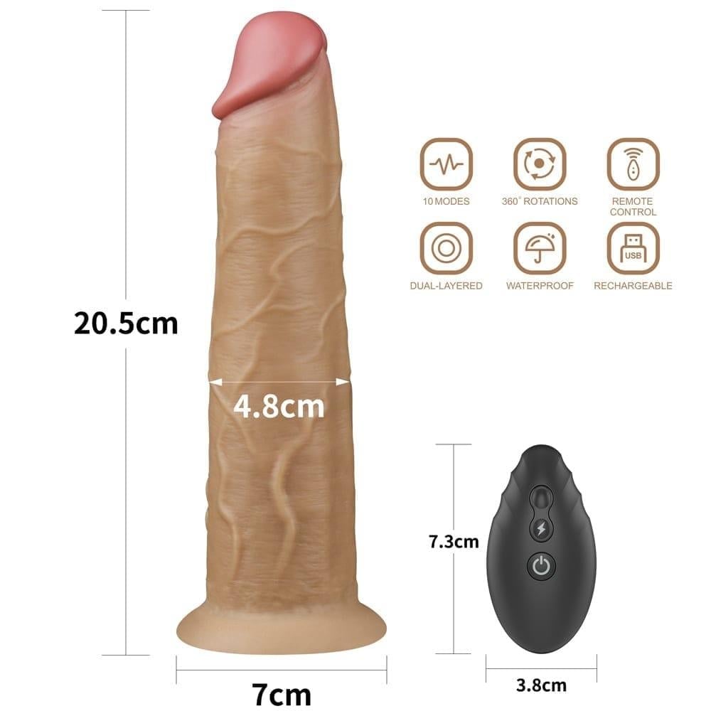 8.0'' Çift Katmanlı Platin Silikon Rotator