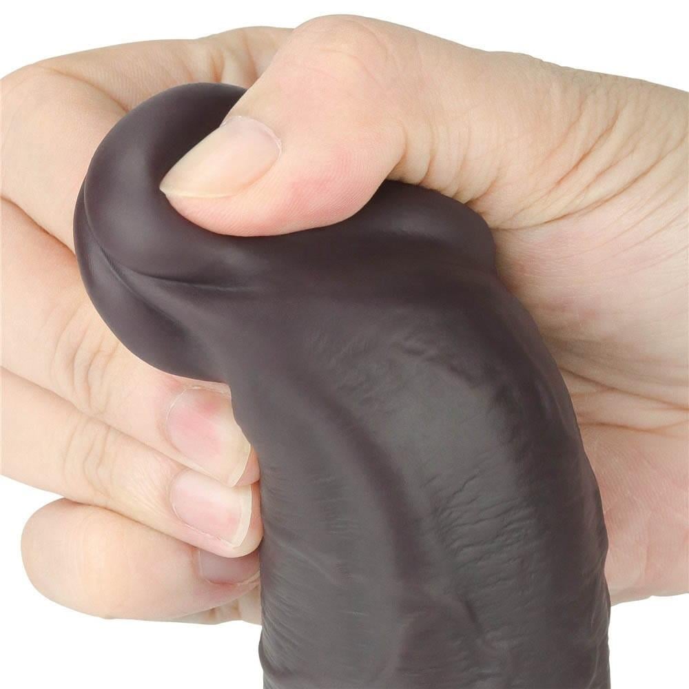 8'' Çift Katmanlı Silikon Rotator Kahverengi