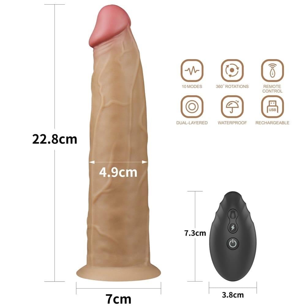 9.0'' Çift Katmanlı Platin Silikon Rotator