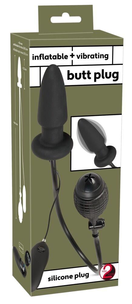 Inflatable Titreşimli Anal Anal Plug