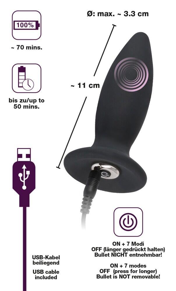 Şarjlı Anal Plug S