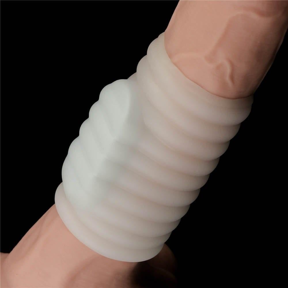Titreşimli Spiral Şövalye Yüzüğü Beyaz 5