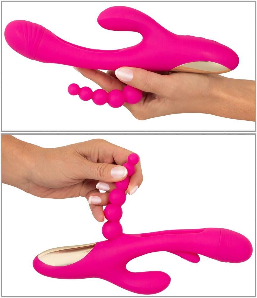 Triple Vibratör With Flicking Tongue