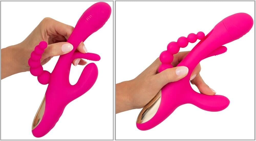 Triple Vibratör With Flicking Tongue