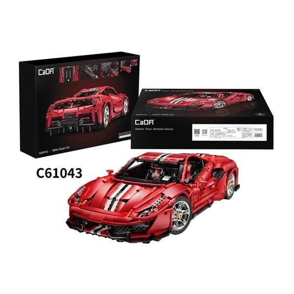CADA Italian Red Supercar 3187 PARÇA BLOCK OYUNCAK