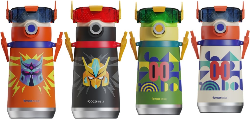 COCOSMILE ROBOT GÖRÜNÜMLÜ ÇELİK TERMOS 500ML