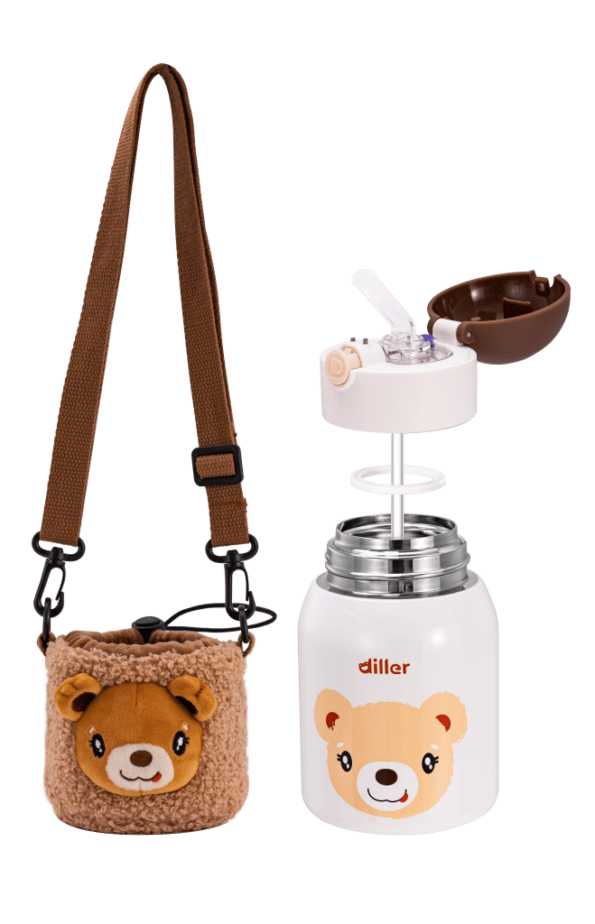 DILLER 300 ML PELUŞ KILIFLI PASLANMAZ ÇELİK TERMOS