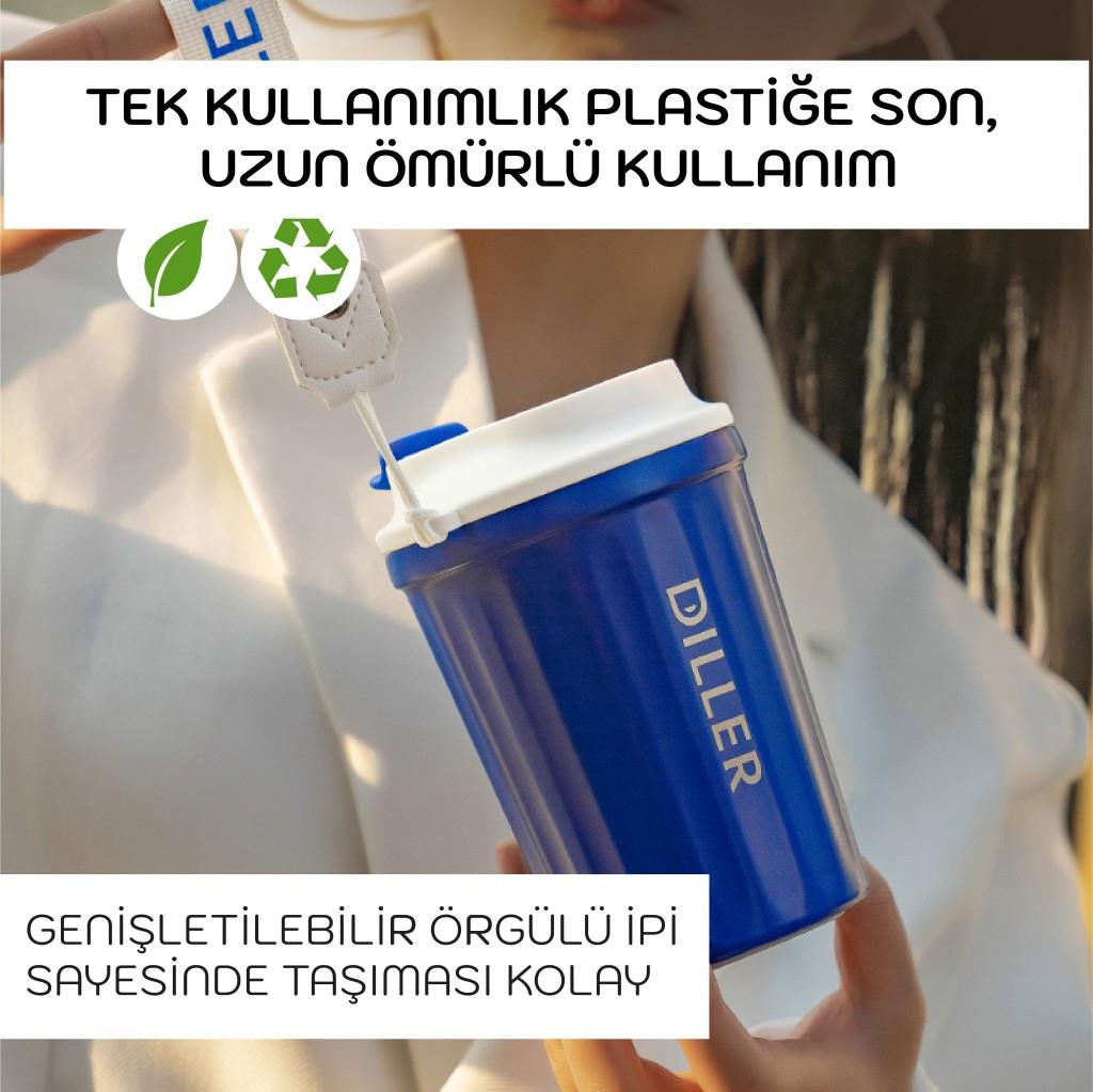 DILLER 380 ML EL ASKILI PASLANMAZ ÇELİK TERMOS