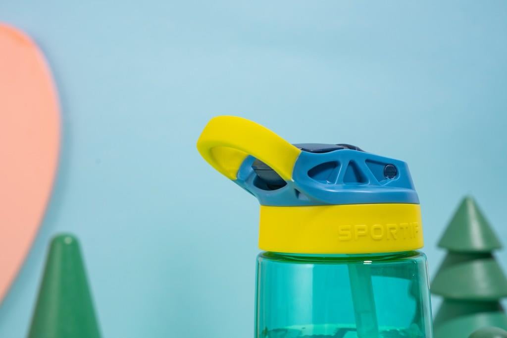 DİLLER 500 ML SİLİKON PİPETLİ TRITAN SU MATARASI