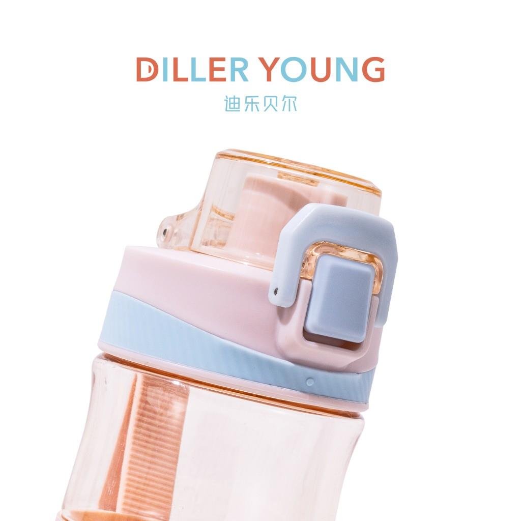 DILLER 520 ML SİLİKON GÖVDE TRITAN SU MATARASI