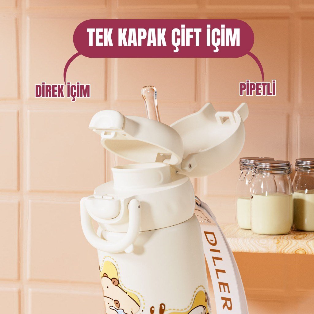 DILLER 600 ML PASLANMAZ ÇELİK TERMOS